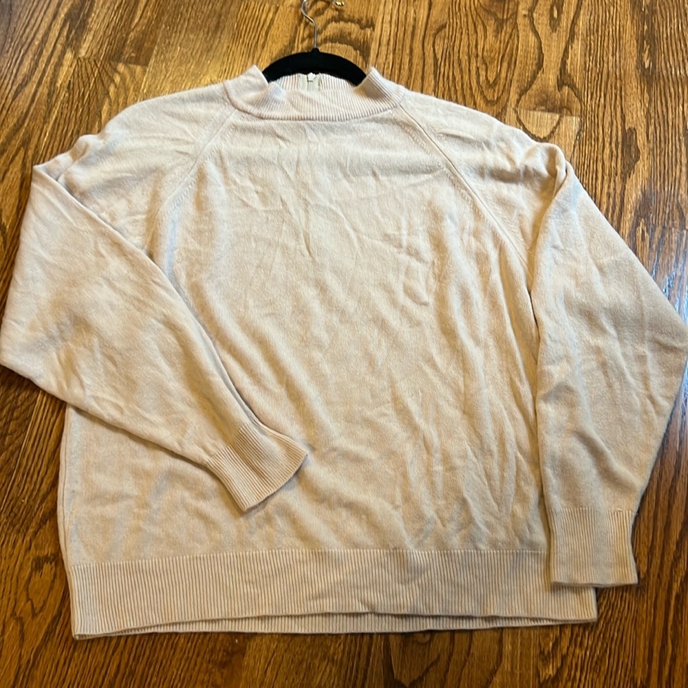 Designers Originals  mock neck beige sweater  - size XL VINTAGE